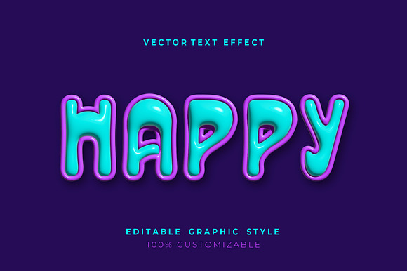 Glossy Puffed Soft Text Effect preview 3