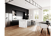 Contemporary Living - Tricorn Black, an Architecture 3D Model by 3DCargo (Thumbnail 3 of 12)