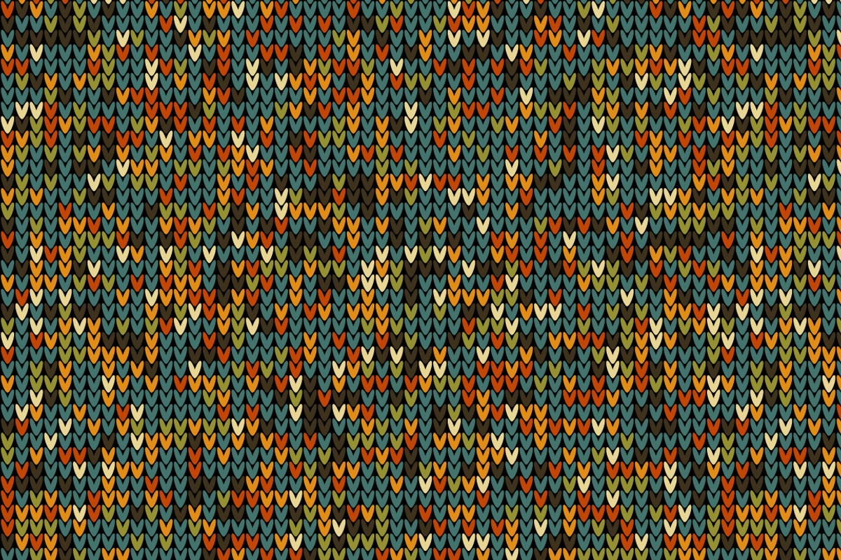 11 Knitted Seamless Patterns Preset, a Pattern Graphic by Juksy (Photo 3 of 11)