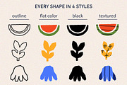 Naive Cutout Shapes Collage Kit, a Graphic by Le.nart (Thumbnail 2 of 8)