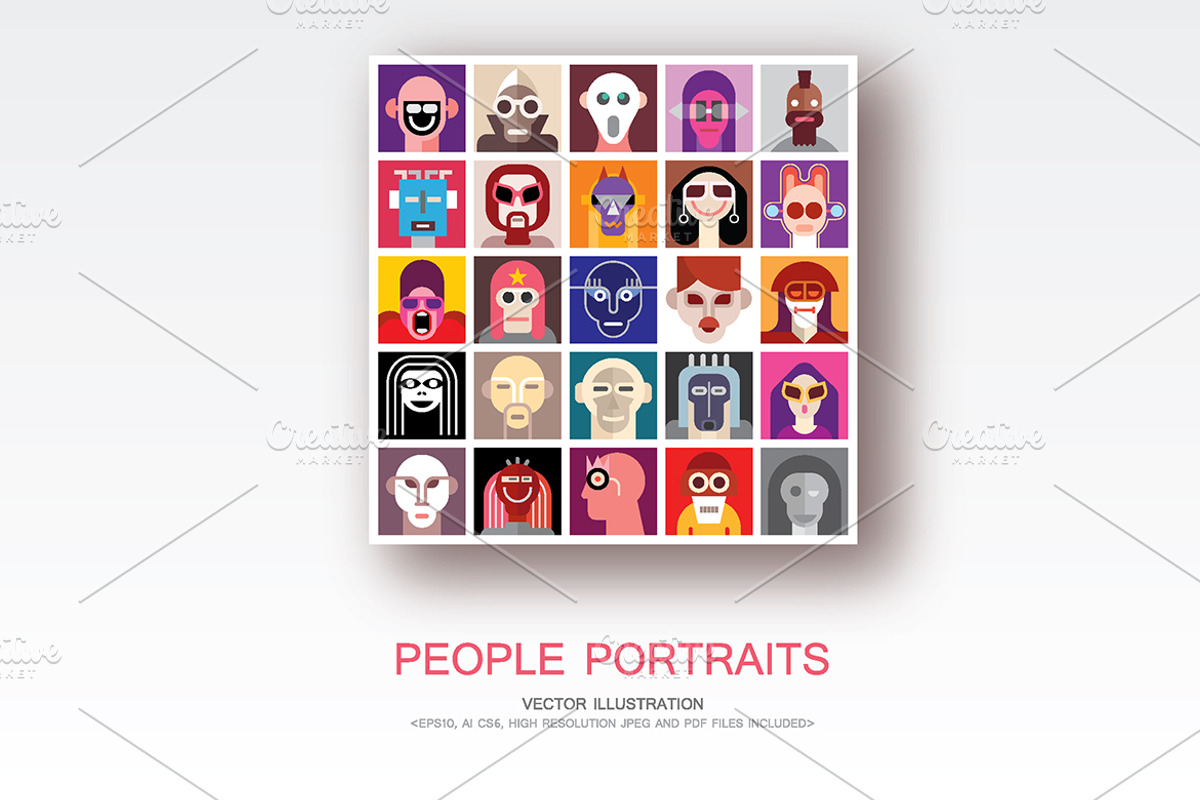 People Portraits pop art design, a Person Illustration by danjazzia (Photo 1 of 2)