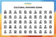 Cultural Avatars Icons, a Duotone Icon by Wencory (Thumbnail 1 of 2)