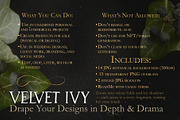 Velvet Ivy – Botanical Backgrounds |, a Background Graphic by Aga Silva (Thumbnail 9 of 9)