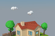Low Poly House 4, an Architecture 3D Model by XYZ Space (Thumbnail 3 of 5)