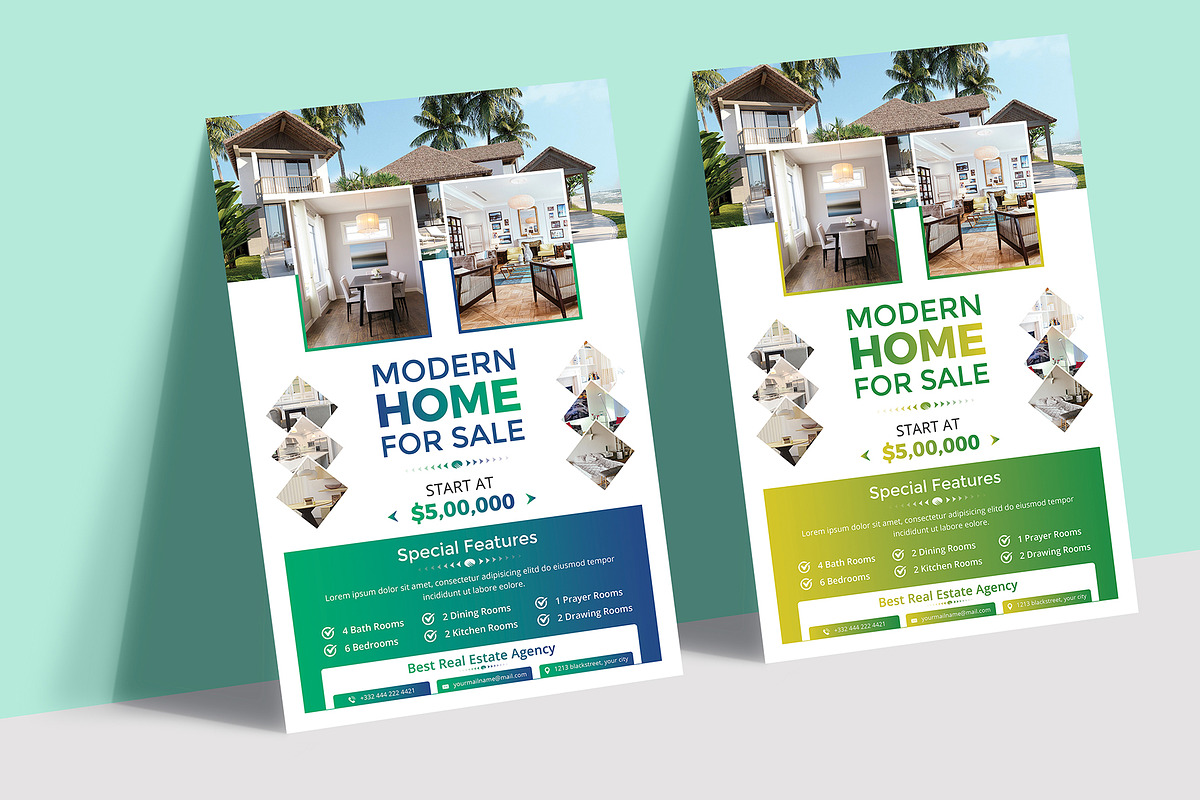 Real Estate Flyer Template, a Flyer Template by ARP Creation (Photo 2 of 4)