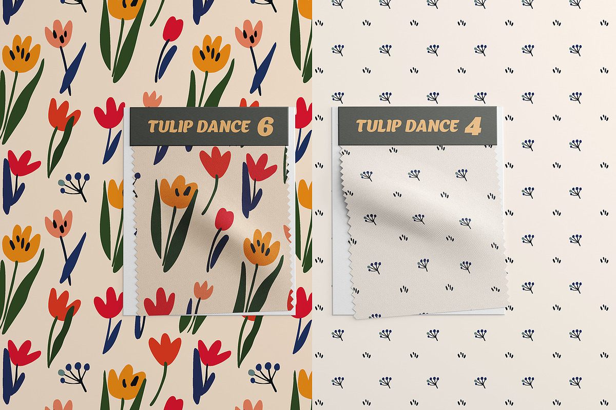 Bold Tulip Meadow Pattern Collection, a Pattern Graphic by Asya Melkonyan Patterns (Photo 6 of 16)