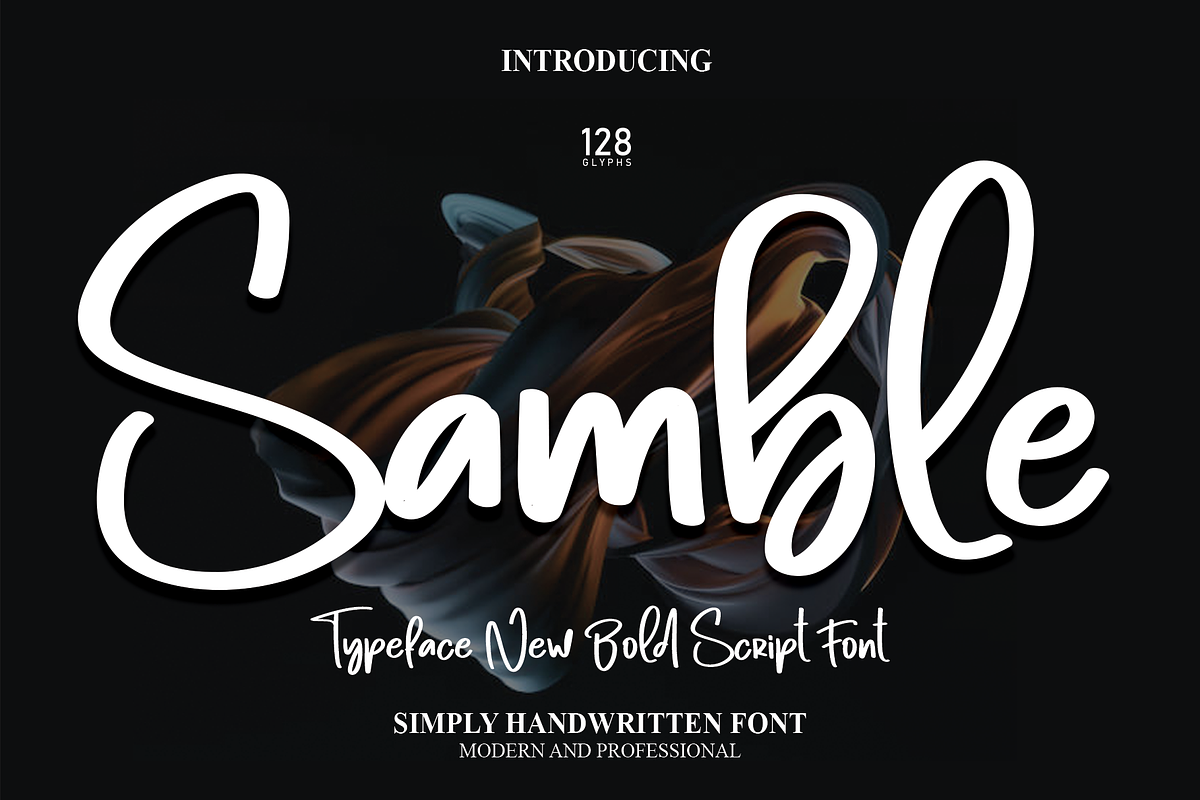Samble | Script Font, a Script Font by Scratchones (Photo 1 of 8)