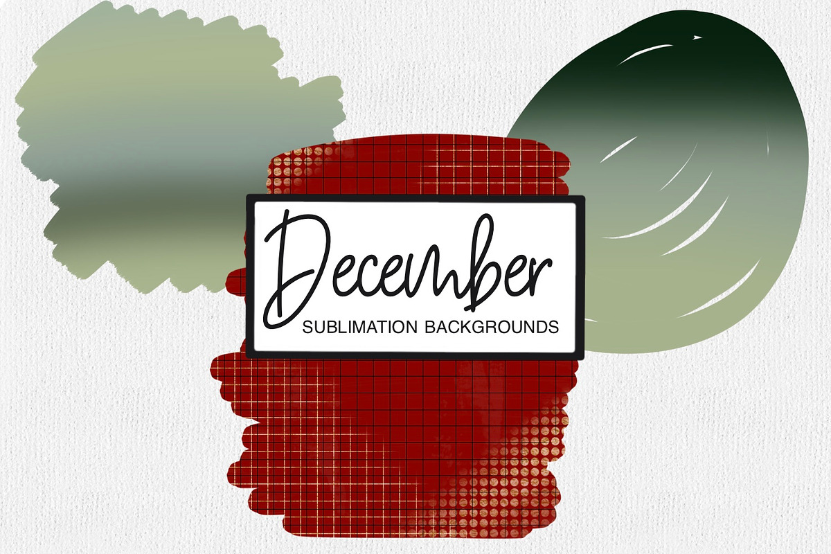 December Sublimation Backgrounds, an Illustration by illuztrate (Photo 3 of 6)