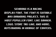 Semroad - Speed Car Font, a Sans Serif Font by QR Design Studio (Thumbnail 4 of 6)