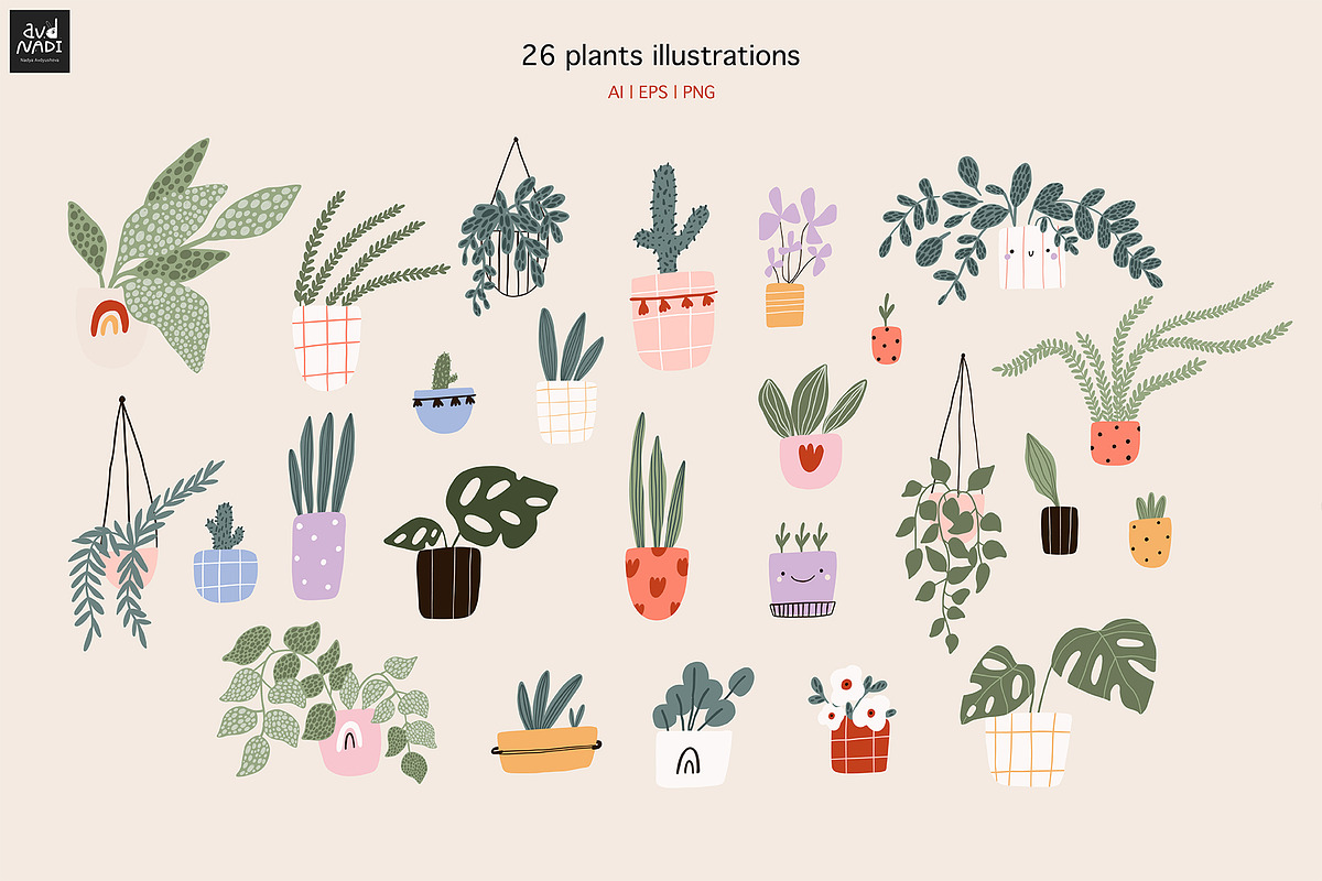 Bear’s Secret Garden - collection, an Animal Illustration by avdnadi (Photo 4 of 11)