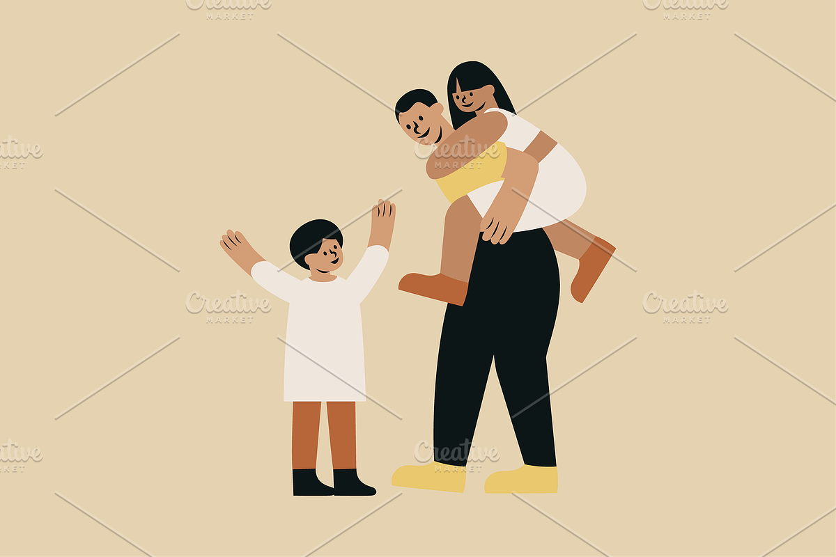 Family Diversity Illustration, a Person Illustration by Jump Studio (Photo 9 of 10)