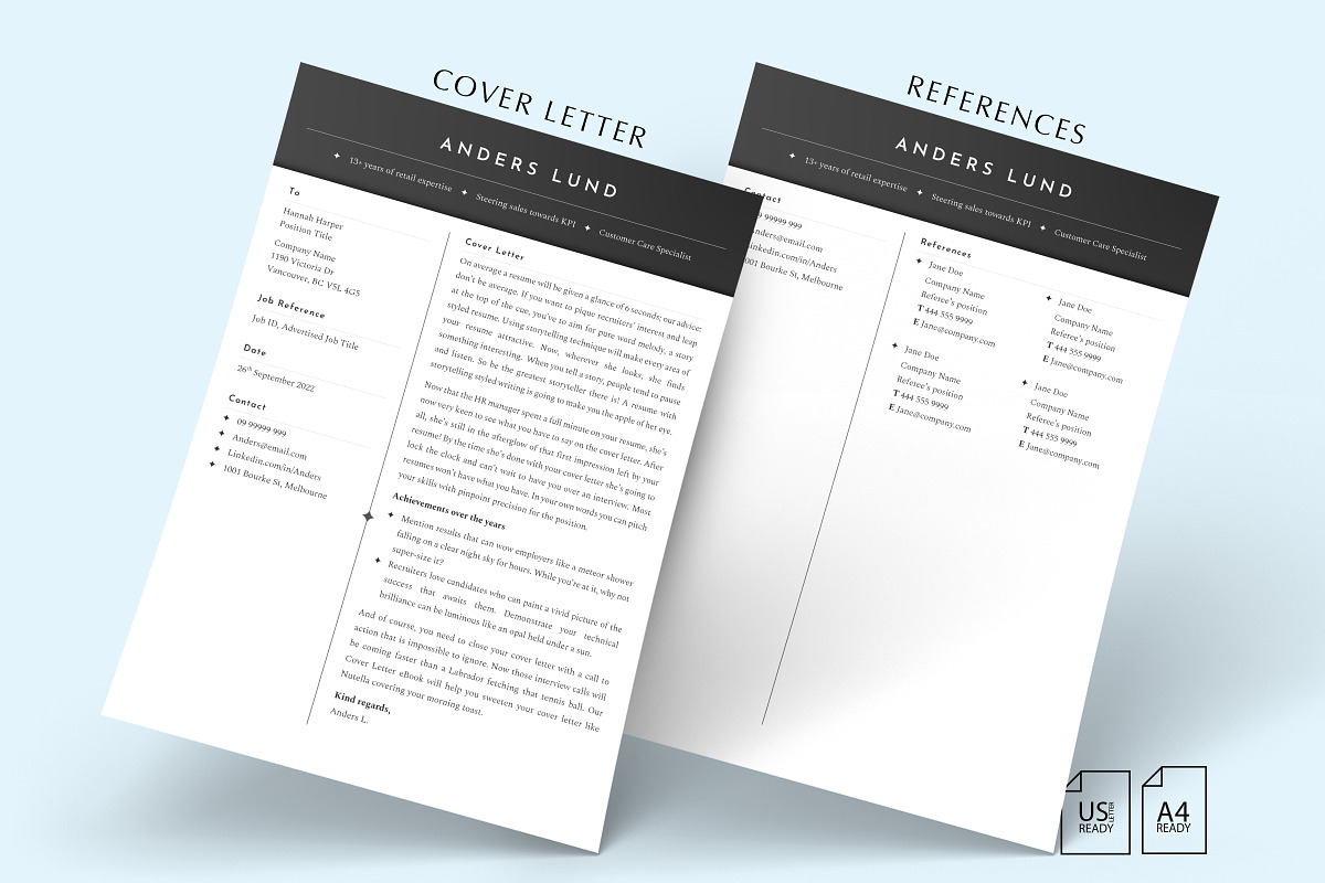 Professional Resume Template Word, a Resume Template by Career Canvas (Photo 4 of 13)