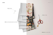 Folded Fabris Mockup (24/FFv.11), a Product Mockup by creatsy5 (Thumbnail 3 of 8)