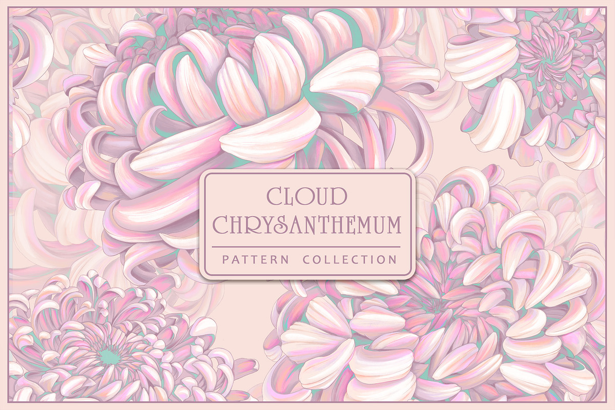 Pattern Cloud Chrysanthemum, a Pattern Graphic by Natalia0307 (Photo 1 of 13)
