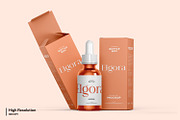 Serum Dropper Bottle with Box Mockup, a Packaging Mockup by RamStudio2 (Thumbnail 2 of 10)