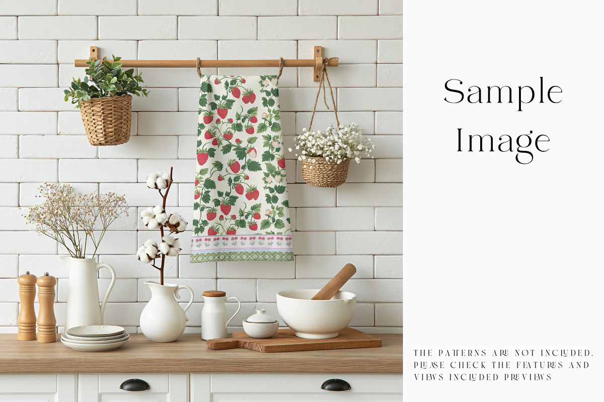Kitchen Towel Mockups, a Household Mockup by mock-ups (Photo 5 of 15)