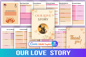 Our Love Story A Couples’ Memory, a Stationery Template by Designmela01