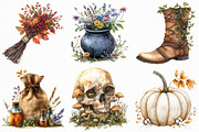 Soft Rustic Halloween Clipart, an Illustration by Craft Nest (Thumbnail 4 of 6)