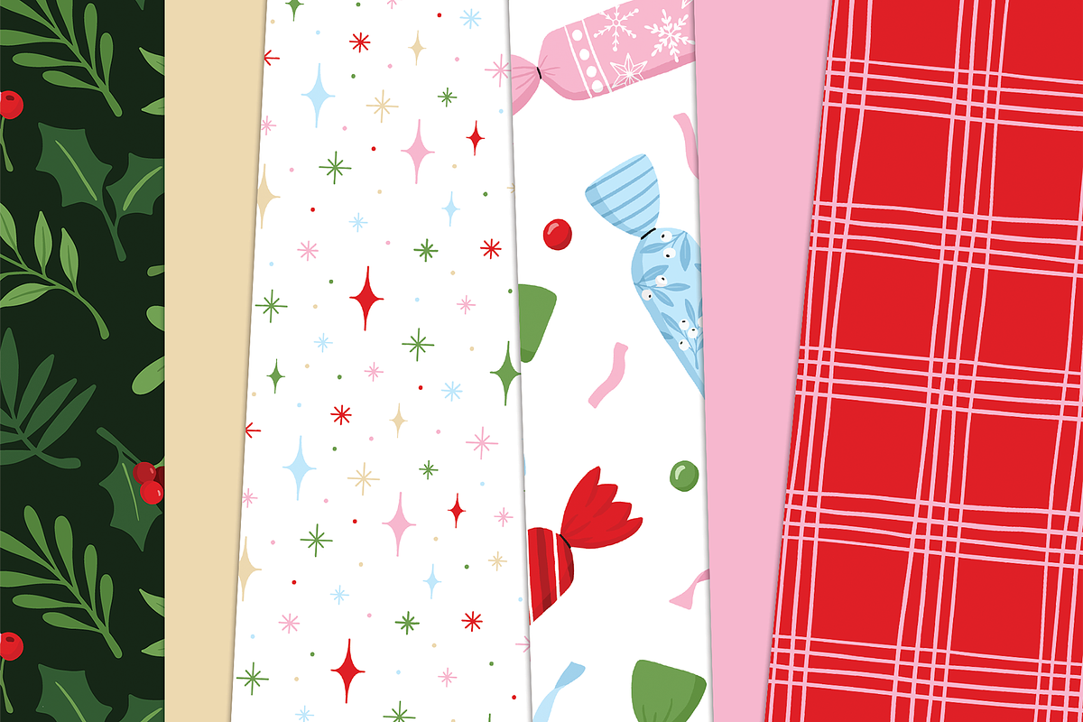 Seamless Christmas Digital Bundle, a Pattern Graphic by Paper Starr Studio (Photo 2 of 8)
