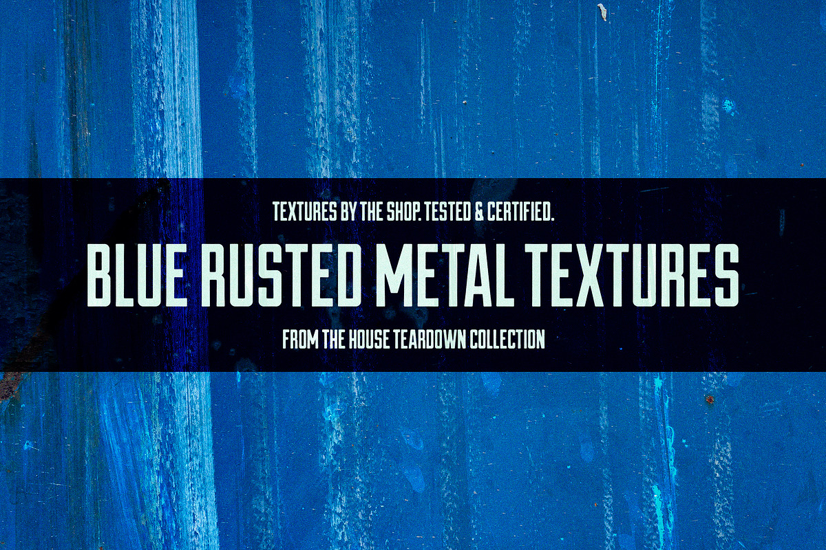 Blue rusted metal textures, a Texture Graphic by The Shop (Photo 1 of 30)