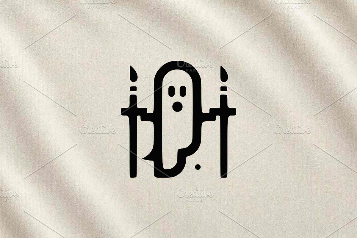Ghost Candle Line Art Vector, a Seasonal Illustration by Vectorium Studio (Photo 3 of 4)