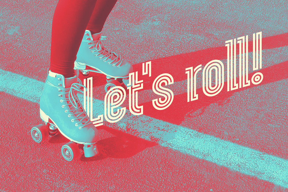 Chokana - new retro font, a Sans Serif Font by NREY (Photo 4 of 8)
