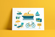 Summer collection-elements, icons, a Food Illustration by Dasha Efremova (Thumbnail 2 of 8)