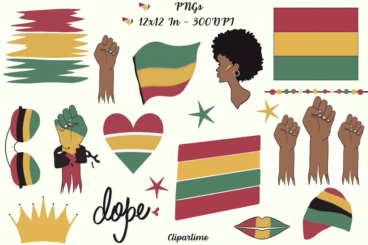 Black History Month PNG Sublimation, a Decorative Illustration by ClipArtTime (Photo 4 of 10)