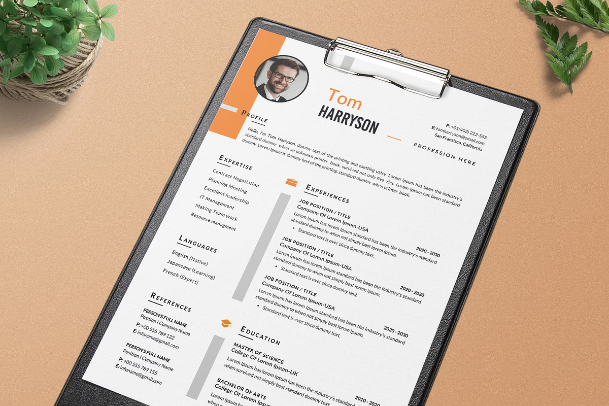 Resume/CV Word, a Resume Template by ResumeDevisers (Photo 5 of 5)
