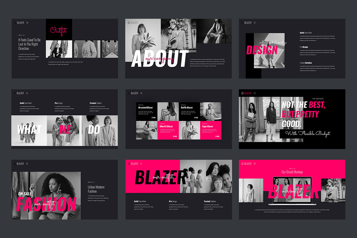 Blazer Keynote Templates, a Presentation Template by Stock Shape (Photo 3 of 8)