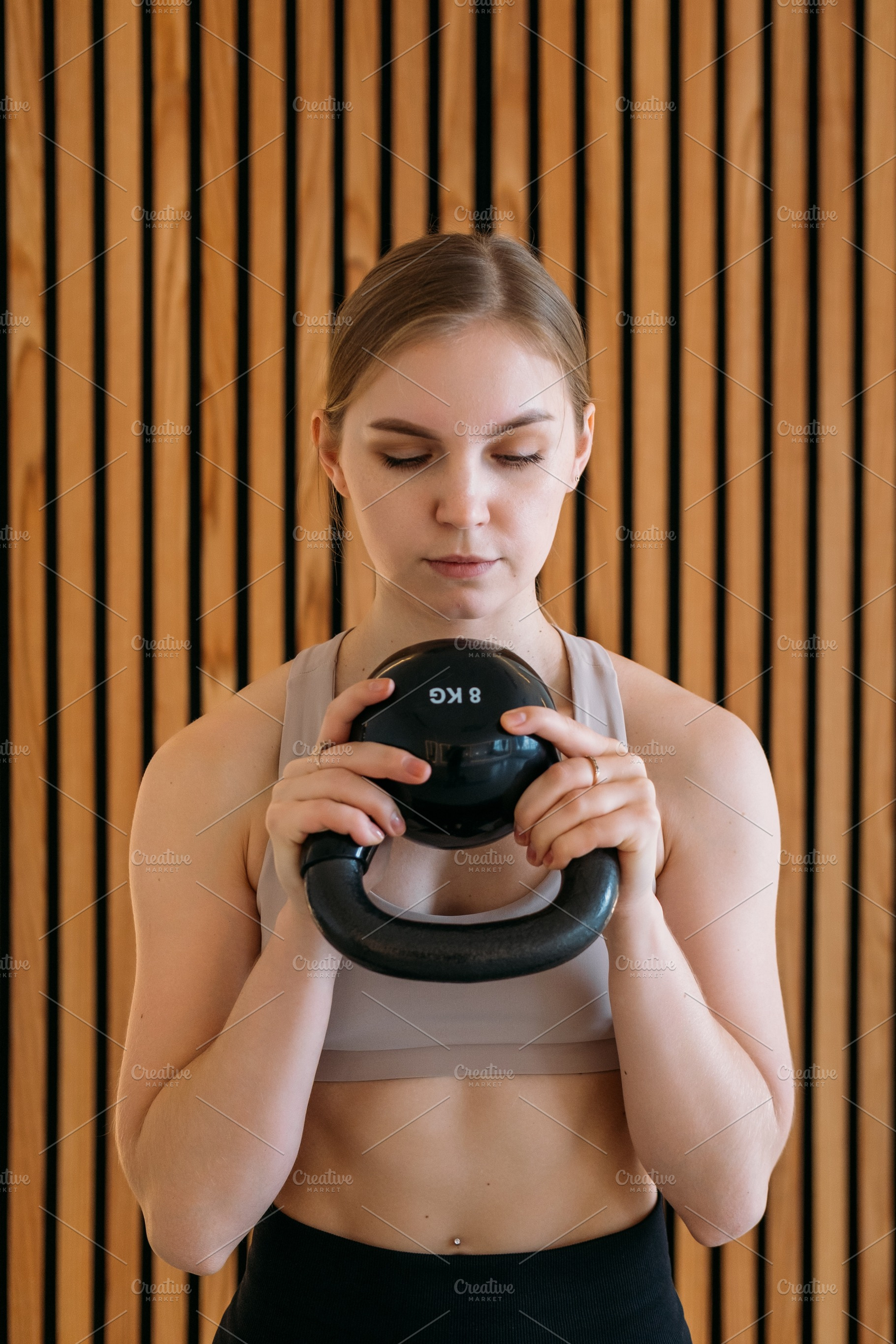 Weight lifting sport exercise bodybuilder female, a Person Photo by Photo Drive Studio