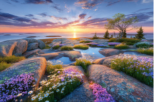 The view of sunrise from Cadillac, a Nature Photo by ZinetroN