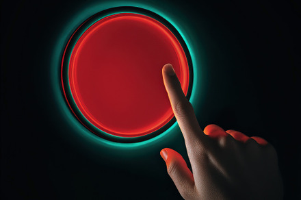 Emergency Red Button Pressed by Hand, a Technology Photo by Virgo Studio