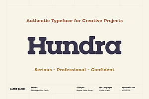Hundra Slab Serif Typeface
