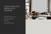 Urban Wallpaper Mockup | Lounge 2, a Household Mockup by Blixa 6 Studios (Thumbnail 3 of 7)