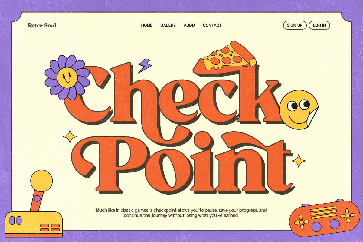 GC Milky Shine - 80's Serif Retro, a Serif Font by Glyphonic (Photo 14 of 15)