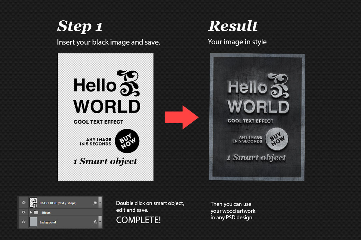 Wall MockUp - Metal Style preview 3