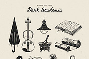 Dark Academia P.2 | Illustration Kit, an Object Illustration by KetteCreate (Thumbnail 11 of 16)