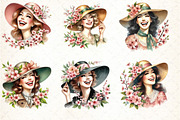 Spring Pin Up Girl Clipart, an Illustration by DreamCafeArt (Thumbnail 2 of 6)