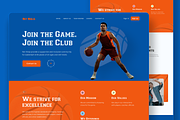 Basketball Sport club Landing page, a Landing Page Template by Sujun Baidyaa (Thumbnail 3 of 4)