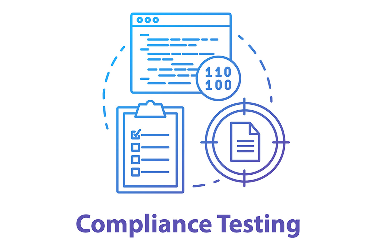 Compliance testing concept icon, an Outline Icon by IMG Visuals
