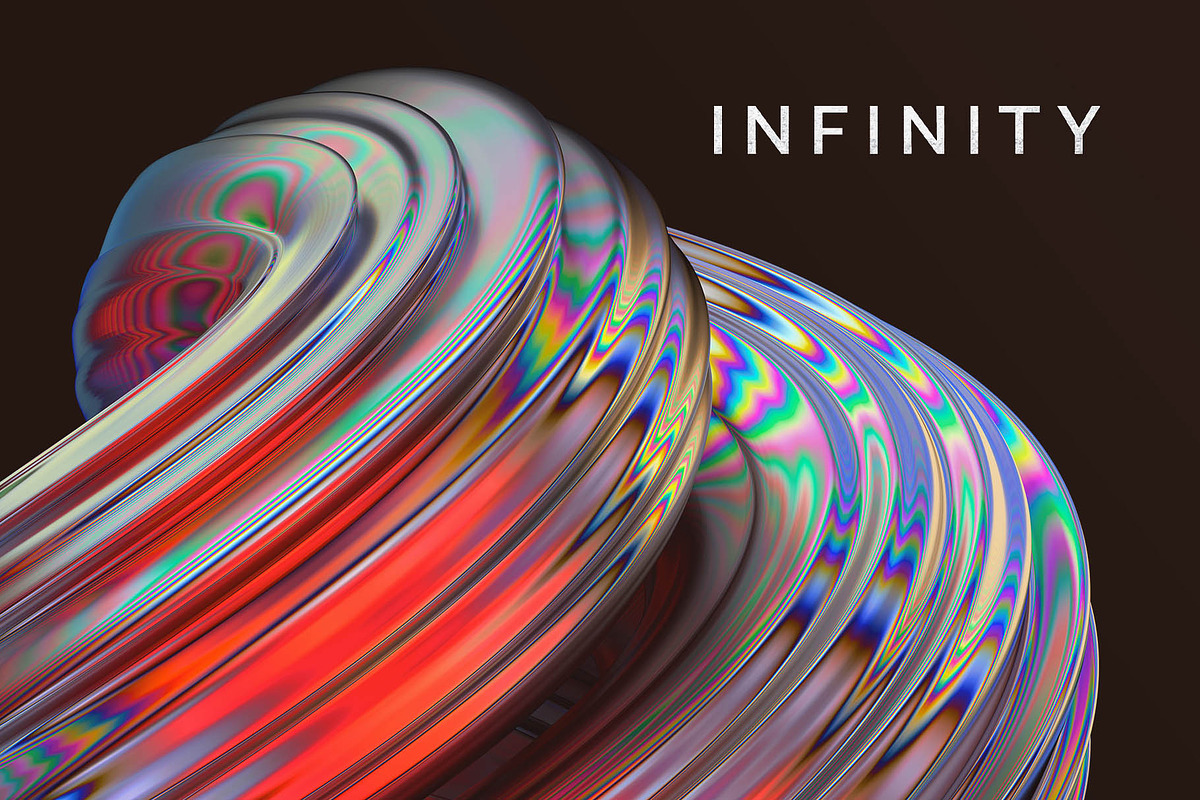 Infinity: 3D Chromatic Shapes, an Object Graphic by RuleByArt (Photo 1 of 24)