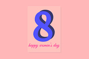 happy women's day cards set, a Card Template by designbydi (Thumbnail 9 of 9)
