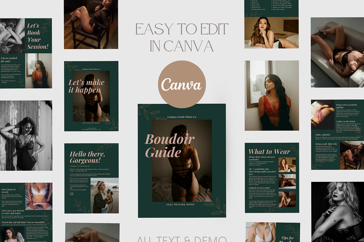 TEAL Boudoir Photography Guide, a Magazine Template by Signature Edits (Photo 3 of 12)