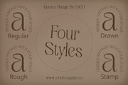 Quenza Vintage, a Serif Font by Craft Supply Co. (Thumbnail 4 of 8)
