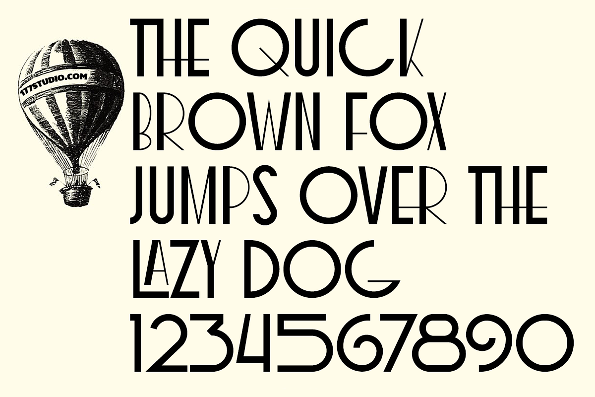 COXXON – Art Deco Font, a Sans Serif Font by 177Studio (Photo 8 of 9)