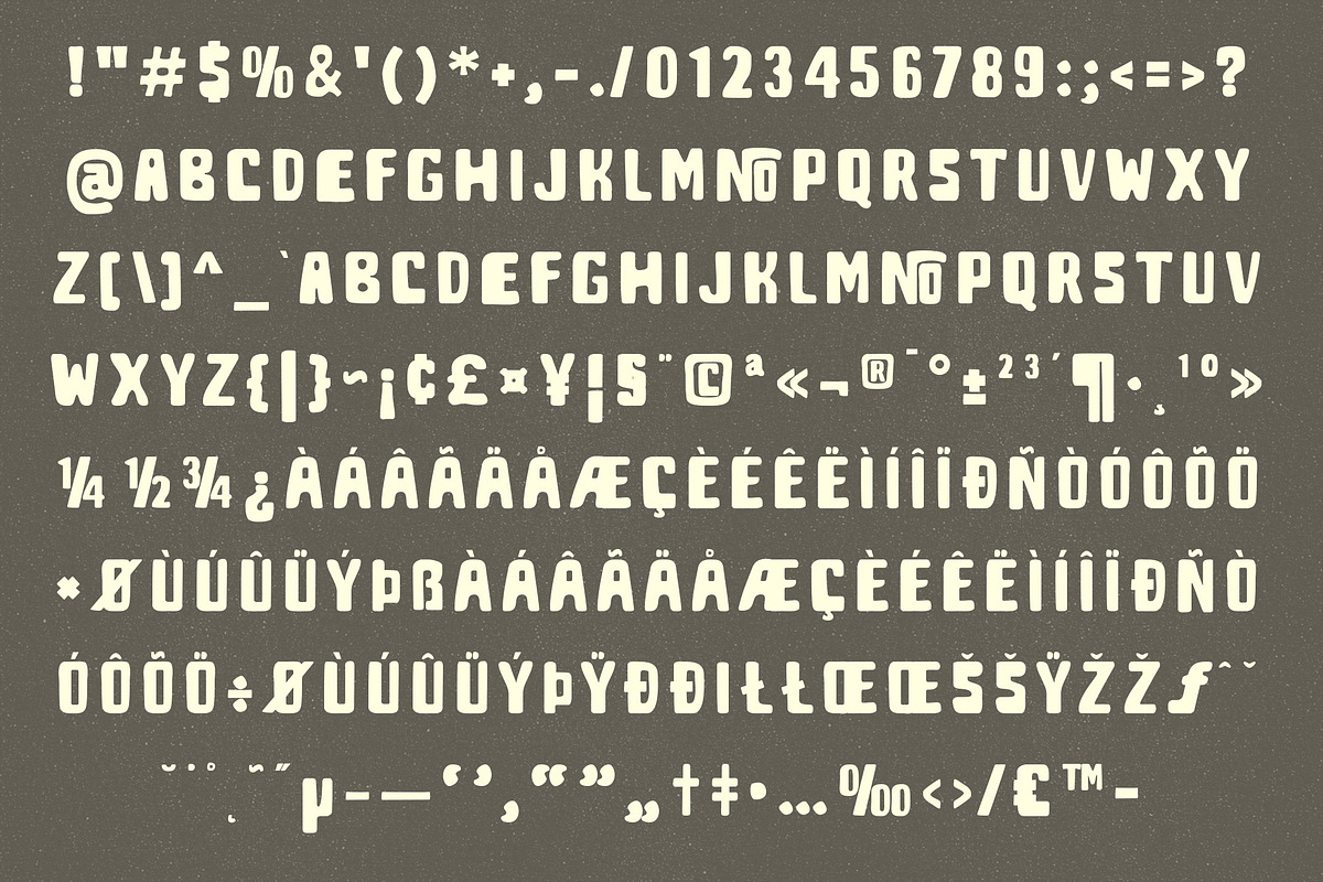 CHERNO HEAVY RETRO DISPLAY FONT, a Handwritten Font by Nattsologic (Photo 2 of 8)