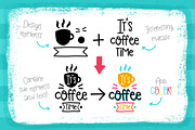 Doodle FONT Clouds Caprice & Extras, a Script Font by Velliniki (Thumbnail 6 of 8)