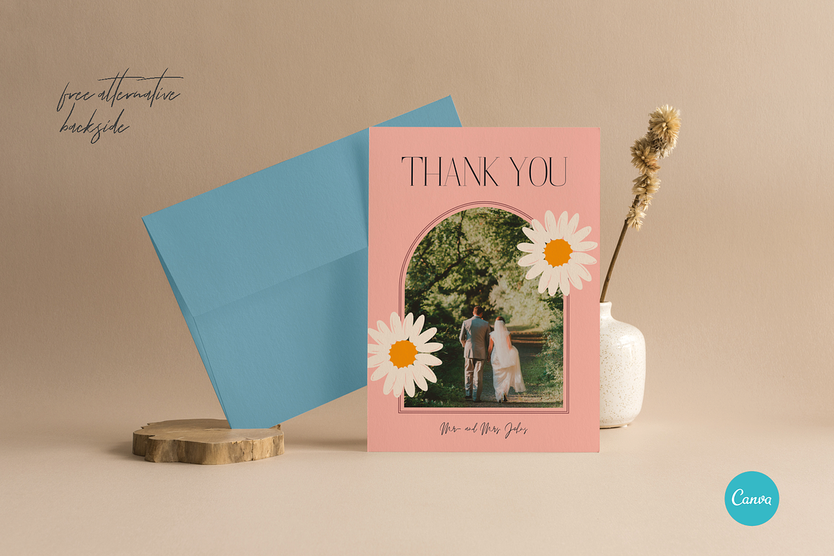 Bright & Fun Thank You Card CANVA, an Invitation Template by StudioVonBraitenberg (Photo 2 of 9)