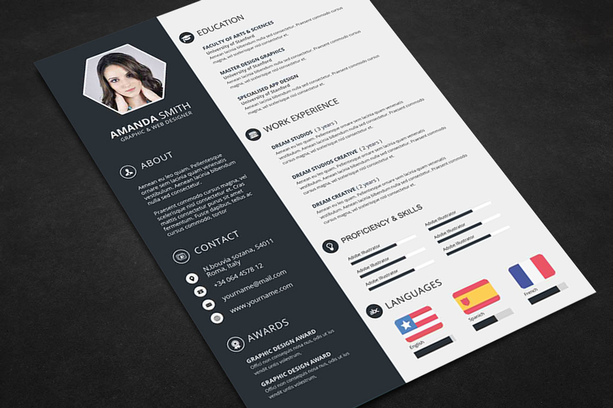 Resume template, a Resume Template by GraphicsToll (Photo 1 of 5)